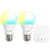 Consciot Smart Bulbs Kit, Zigbee Bulbs and Hub, A19 E26 9W 800LM LED Lights, 60W Equivalent, Soft White & Cold White, (2700k-6500k) Dimmable & Tunable, 2Bulbs and 1Hub Kit
