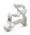 Ann Clark Reindeer Cookie Cutter - 3.5 Inches - Tin Plated Steel