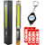 Bundle: Nebo 6466 LiL Larry Pocket Clip Magnetic LED Work Light with 6 Nebo AAA Batteries and Lumintrail Keychain Light (Camo)