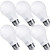 Hyperikon LED Light Bulb A19 9W=60W, Non Dimmable LED Lighting E26 Medium Screw Base, Omnidirectional, UL, Warm White, 6 Pack