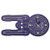 Vandor Star Trek Shaped Deco Wall Clock (80289)
