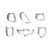 Fox Run 3673 Owl Cookie Cutter Set, 6-Piece, Stainless Steel