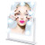 MESHA Hollywood Makeup Mirror with Lights Large Lighted Makeup Mirror LED Vanity Makeup Mirror Smart Touch Control 3Colors Light 360°Rotation,White