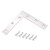 uxcell Flat Angle Bracket Plate L Shape Repair Joining Support Brace, 120mmx120mm with Screws Silver Tone, 2Pcs