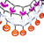 UCTEK Halloween String Lights, 3 Pack 20 LED Battery Powered Halloween Decorative Lights for Indoor and Outdoor Decorations - White Ghost/Orange Pumpkin/Purple Bat