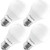 MaxLite A19 LED Bulb, Enclosed Fixture Rated, 40W Equivalent, 450 Lumens, Dimmable, E26 Medium Base, 5000K Daylight, 4-Pack