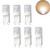 MD Lighting Mini G9 LED Bulb 2W(6 Pack), G9 Ceramic Bulbs Replacement 20W Equivalent Halogen Bulbs Warm White 3000K G9 LED Bulbs for Home Lighting Application, Ceiling Fan, Dimmable, AC110V
