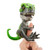 Untamed T-Rex by Fingerlings  Tracker (Black/Green) - Interactive Collectible Dinosaur - By WowWee