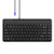 Perixx PERIBOARD-409P Wired PS2 Mini Keyboard, Black