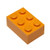 LEGO Parts and Pieces: 2x3 Orange (Bright Orange) Brick x100