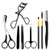 Eyebrow Eyelash Grooming Kit - 8 pcs Beauty Care Tools Set, Including Eyebrow Razor, Eyebrow Brush, Scissors, Tweezers, Eyelash Curler, Eyelash Brush, Eyebrow Comb Scissors for Women and Men