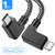 Obeka Compatible 1FT 90 Degree Micro USB to iOS Phone Tablet OTG Data Cable Right Angle Connector Cord DJI Spark, Mavic Pro, Platinum, Air, 2 Pro, Zoom Remote Controller Accessories (1 Pack)