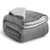 BEDSURE Sherpa Fleece Blanket Throw Size Grey Plush Throw Blanket Fuzzy Soft Blanket Microfiber