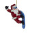 Kurt Adler Snowboard Santa Resin Ornament, 5-Inch Tall