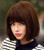 Short Brown Hair Wigs Bob Wig with Bangs for Women Straight Synthetic Wig 12 Inch Natural Looking As Real Hair BU027BR