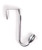 iDesign Orbinni Steel Over-The-Door Storage Hook - 1" x 3.8" x 6.3", Chrome
