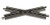 Bachmann Trains - Snap-Fit E-Z TRACK 30 DEGREE CROSSING (1/card - STEEL ALLOY Rail With Black Roadbed - HO Scale