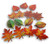 Paper Harvest Leaves Cutouts Fall Autumn Thanksgiving Decor - 15 Pieces