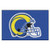 FANMATS - 5845 NFL Los Angeles Rams Nylon Accent Rug 19in. X 30 in., 19"x30"