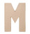 Darice Paper Mache Letter - M - 8 x 5.5 x 1 inches