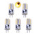 LEKIBOP GY6.35 LED Bulbs Beads Lighting AC 12V 3W Corn Light 32 Pcs 2835 SMD Bi-Pin GY6.35 Base No Strobe Flicker Free Halogen Replacement Bulb Under-Cabinet Light Puck Light (Warm White, 5 PCS)