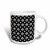 3dRose 175368_3 Polka Dot Fleur De Lis Pattern Black And White Magic Transforming Mug 11 oz Multicolored