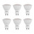 LED GU10 Dimmable Bulbs, 5W(50W Halogen Bulb Equivalent), 5000K Daylight White Spot Light Bulb, MR16 Shape, 500LM, 120°Beam, Recessed, Track Lighting, 120V, 6 Pack