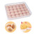 Egg Tray for Refrigerator,Egg Storage Box,30 Egg Containers Deviled Egg Tray with Lid,Plastic Fridge Egg Holder Storage Box