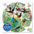 eeBoo Hummingbirds Round Jigsaw Puzzle for Adults, 500 Pieces