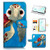 for Samsung Note 10+, Galaxy Note 10 Plus, Designed Flip Wallet Phone Case Cover, A21273 Cartoon Turtle