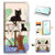 for Samsung Note 10+, Galaxy Note 10 Plus, Designed Flip Wallet Phone Case Cover, A1944 Cartoon Cat