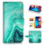 for Samsung A20, A30, Galaxy A20 A30, Designed Flip Wallet Phone Case Cover, A22006 Emerald Marble Crystal 22006