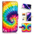 for iPhone 11, Designed Flip Wallet Phone Case Cover, A21803 Abstract Tie Dye 21803