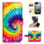 for iPhone 6 Plus, iPhone 6S Plus, Designed Flip Wallet Phone Case Cover, A21803 Abstract Tie Dye 21803