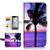 for iPhone 8, iPhone 7, iPhone SE 2 (2020), Designed Flip Wallet Phone Case Cover, A21747 Tropical Palm Tree Beach 21747