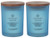 Chesapeake Bay Candle Scented Candles, Confidence + Freedom (Oak Moss Amber), Medium (2-Pack)