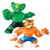 Heroes of Goo Jit Zu 41017 2 Pack of Glow in The Dark Action Figures, Tygor Vs Viper, Multicolor