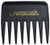 Jack Dean Pompadour Streaker Comb - 4 Colours - Black, Clear, Red or White (Black)