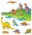 Little Folk Visuals Dinosaurs Precut Flannel/Felt Board Figures, 12 Pieces Set