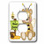 3dRose lsp_210748_6 Cute Honey Bear With Bees Graphic 2 Plug Outlet Cover