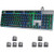 Gaming Keyboard Vehemo USB Wired RGB Keyboard Backlit Keyboard 7 Colors Breathing LED Keyboard Computer Keyboard All-Metal Panel 104 Key Keyboard for PC Laptop MAC