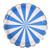 Meri Meri Blue Fan Stripe Plates Large