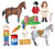 Little Folk Visuals My Ponies Precut Flannel/Felt Board Figures, 18 Pieces Add-On Set