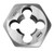 Hanson 6638 Die 10-1mm 1" Hex, for Tap Die Extraction