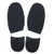 KANEIJI Shoes Repair Rubber Half and Heels, DIY Repairs Shoes, Different Colors, 1 Pairs (Black)