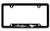 Ford Mustang License Plate Frame Holder  (4 Hole, Black/Bottom)