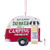 Kurt Adler White and Red Trailer Ornament