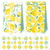 Cieovo 24 pcs Lemon Party Favor Bags Paper Gift Bags, Goodie Candy Bags Kraft Treat Paper Bags with Stickers for Summer Lemon Theme wedding Birthday Baby Shower Party Supplies Decoration