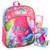 Trolls Mini Backpack for Girls ~ 11" Poppy Trolls School Bag for Toddlers Preschoolers Kindergarten with Stickers, Door Hanger and More (Trolls School Supplies Bundle)