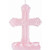 Amscan First Communion Cross Candle Flat Molded, 5", Pink